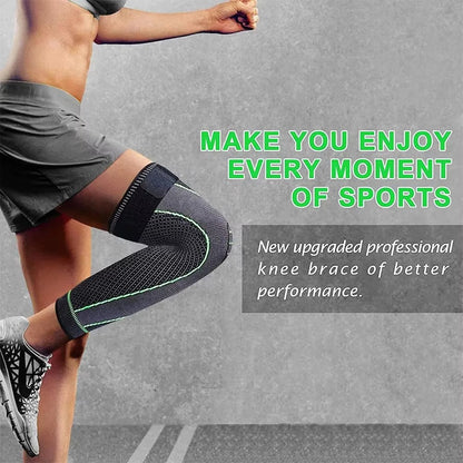 2 PC Adjustable Long Knee Warmer & Brace